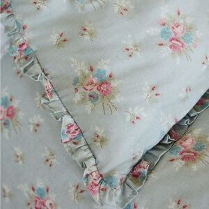 Shabby Chic by RA 💖Anastasia Ditsy, blue floral print, petite ruffle, duvet set
